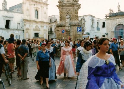 Piazza Salandra durante il corteo storico