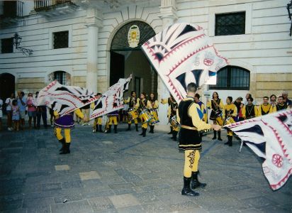 Sbandieratori in Piazza Pio XI
